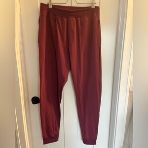 ALO Yoga Mens Co Op Burgundy Pants